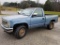 1988 GMC 1500 SINGLE CAB TRUCK, 4WD, MANUAL TRANS, MILES SHOWING: 151,985, TITLE DELAY,