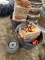WHITE FLYER ORANGE TOP TARGETS (2 STACKS) AND EXTENSION CORD AND 15X6.00 TI