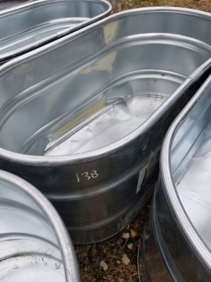 NEW SCRATCH/DENT TARTER 100 GAL GALV WATER TROUGH