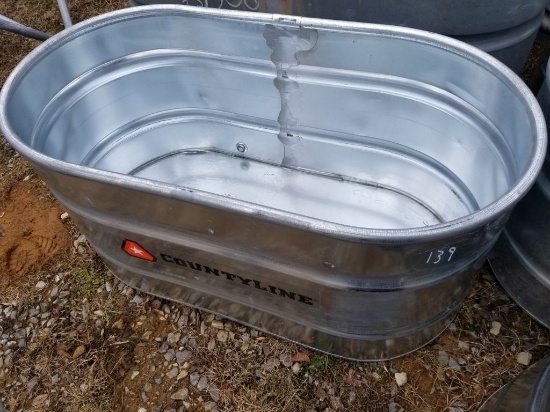 NEW SCRATCH/DENT TARTER 100 GAL GALV WATER TROUGH