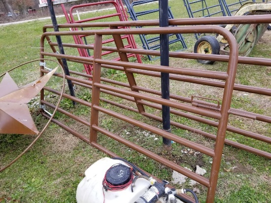 9' HEAVY DUTY BROWN GATE W/ LATCHPIN AND BOLTS