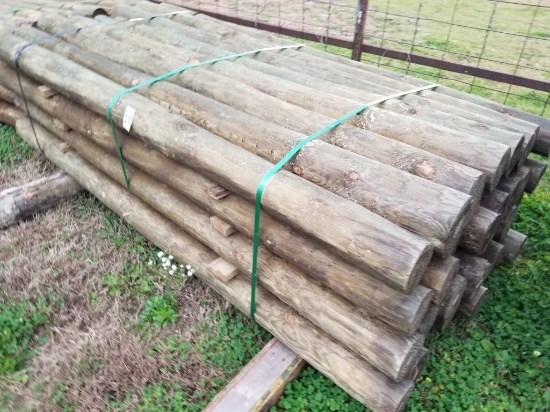 NEW 5X8 TREATED WOOD POSTS (32)
