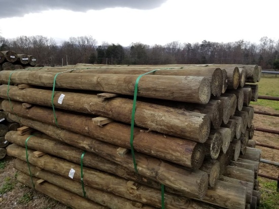NEW 5X8 TREATED WOOD POSTS (32)