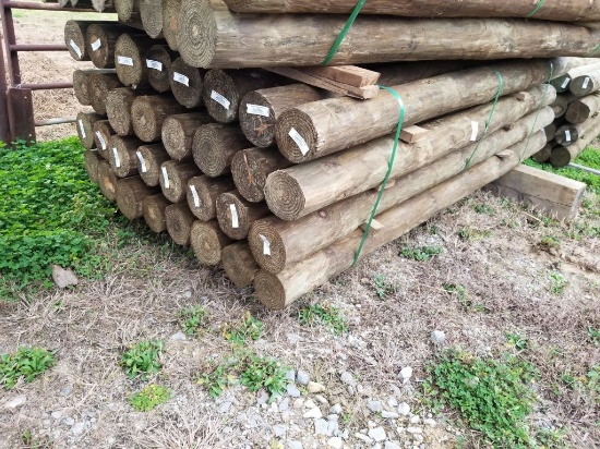 NEW 5X8 TREATED WOOD POSTS (32)