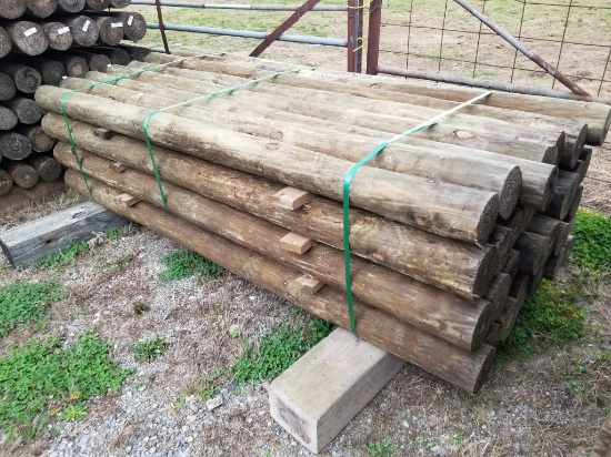 NEW 5X8 TREATED WOOD POSTS (32)