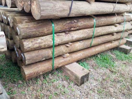 NEW 5X8 TREATED WOOD POSTS (32)
