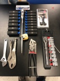Deep Impact Socket Set , ½” , 1 3/8”,ratchet, Pliers set, 8” adjustable wre