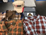 Men’s Winter Wear LARGE Lot, 3 Flannel Large, 3 toboggans, 2 caps ALL PROCE