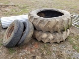 16.9-38 TIRES (2), LT235/85R16 TIRE, 7.50-16LT TIRE