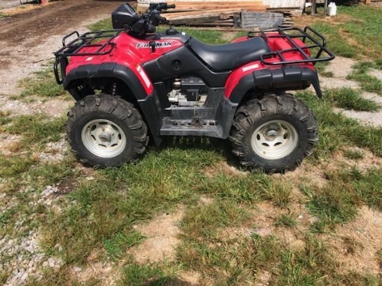 2003 HONDA FOREMAN RUBICON 4X4 FOURWHEELER, 943 MILES SHOWING, S: TRX500FA,