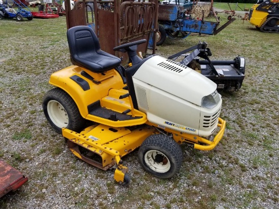 CUB CADET HEAVY DUTY GT2523 LAWN MOWER, 48" CUT, SHAFT DRIVE, RUNS AND DRIV