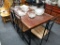 MATCHING SET OF KITCHEN TABLE AND 6 CHAIRS (56