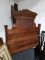 ANTIQUE WOODEN HEADBOARD AND FOOTBOARD 53