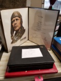 3 STAMP ALBUMS: CHARLES A. LINDBERGH, AIR MAIL COVERS, GOLD STAMPS