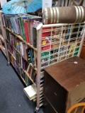 DOUBLE SIDED 4 TIER SHELVING ON WHEELS 5' TALL X 5' LONG X 32