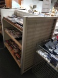 DOUBLE SIDED 4 TIER SHELVING ON WHEELS 53