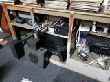 SPEAKERS, TV, VHS PLAYERS, TAPES, AND MORE