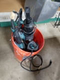 5 GAL BUCKET OF ELECTRIC HAND TOOLS