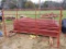 NEW 10' EXTRA HEAVY DUTY RED STEEL CORRAL PANEL, 5.5' TALL (1)