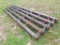 NEW HEAVY DUTY STEEL PIPE 5 BAR CONTINUOUS FENCE, 4' TALL X 20' LONG (6 PIE