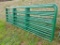 NEW 14' GREEN GATE WITH CHAIN/HINGES