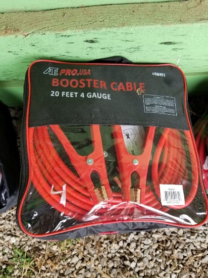 NEW 20' 4 GAUGE JUMPER CABLES