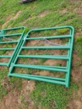 NEW 4' GREEN GATE WITH CHAIN/HINGES