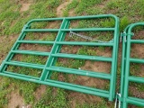 NEW 6' GREEN GATE WITH CHAIN/HINGES