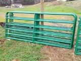 NEW 10' GREEN GATE WITH CHAIN/HINGES