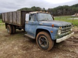 1968 FORD 602 MODEL TRUCK WITH 14' GRAIN BED, MILES SHOWING: 77,085, TITLE
