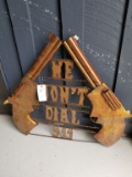 NEW WE DON'T DIAL 911 METAL SIGN , 24