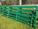NEW 12' GREEN GATE WITH CHAIN/HINGES