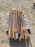 APPROX 51 USED METAL T POSTS