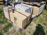 PALLET OF SEMI TRUCK TOOL BOXES, 2 PROTECH AND 5 DIAMOND PLATED