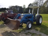 FORD 5000 TRACTOR, CANOPY TOP, FORD FRONT END LOADER, 66