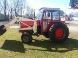 IMT 577 CAB TRACTOR, 80 HP, WITH FARMHAND FRONT END LOADER, 66