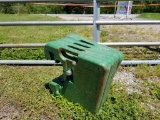 JOHN DEERE WEIGHTS (4 AT 100 LBS EACH)