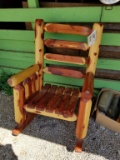 NEW AMISH BUILT RED CEDAR ROCKING CHAIR