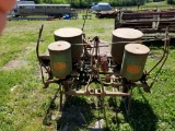 3PH JOHN DEERE 2 ROW PLANTER, SELLER PLANTED GARDEN WITH IT THIS SPRING