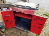 PLASTIC TOOL BOX CART ON WHEELS, 40