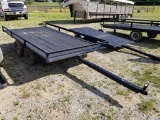 11' X 5.5' BUMPER PULL TRAILER, WOOD FLOOR, NO PAPERWORK