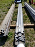 USED GUARDRAIL, APPROX 12' PIECES, APPROX 12 QTY
