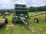 JOHN DEERE 510 ROUND BALER, USED THIS YEAR, NEW TAILGATE CYLINDER, S: 58751