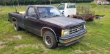 1991 CHEVROLET S10, NEEDS CLUTCH, 5 SPEED, 2WD, MILES SHOWING: 266,312, NEW