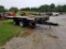 19' PINTLE HITCH TRAILER, NO BRAKES, ALL LIGHTS WORK, TANDEM SPREAD AXLES