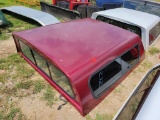 MAROON CAMPER TOP FOR TRUCK BED, APPROX 82