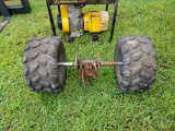 REAR AXLE FOR QUAD WITH TIRES