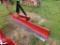 NEW RED ATLAS 8' GRADER BLADE, 3PH, SWIVEL, 90 day warranty on manufacture