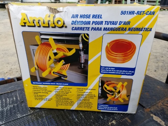 NEW AMFIO AIR HOSE REEL WITH AIR HOSE