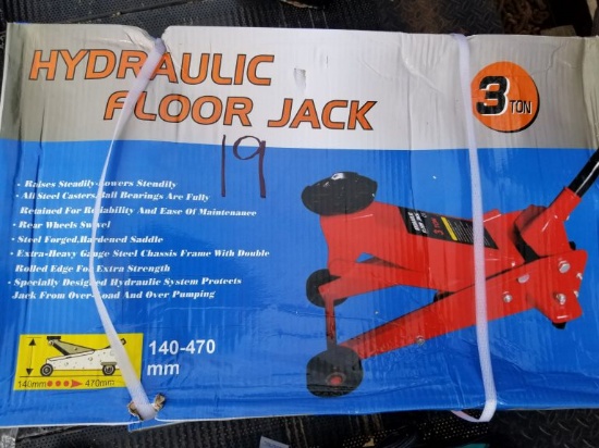 NEW 3 TON HYDRAULIC FLOOR JACK